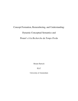 Concept Formation, Remembering, and Understanding: Dynamic