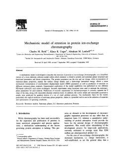 Mechanistic model of retention in protein ion