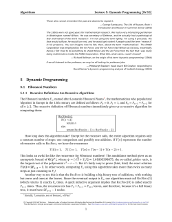 5 Dynamic Programming