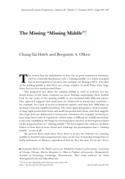 The Missing &ldquo;Missing Middle&rdquo; - The University of Chicago Booth