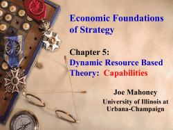 Dynamic Resource-Based Theory