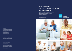 One Year On: Part 3 of New Choices, Big Decisions