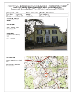 pennsylvania historic resource survey form
