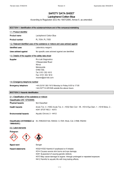 SAFETY DATA SHEET Lactophenol Cotton Blue - Pro