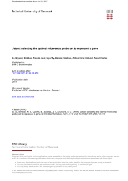Jetset: selecting the optimal microarray probe set to