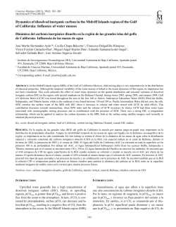 Dynamics of dissolved inorganic carbon in the