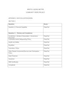 Question 2 - Bristol Ageing Better