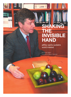 SHAKING THE INVISIBLE HAND