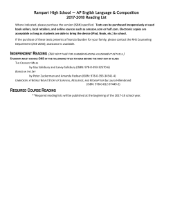 AP Lang_Summer and Required Reading_All teachers