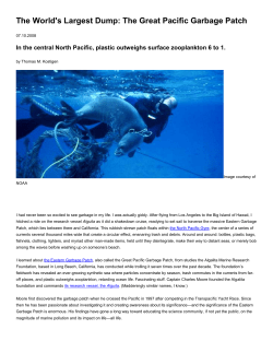 The Great Pacific Garbage Patch