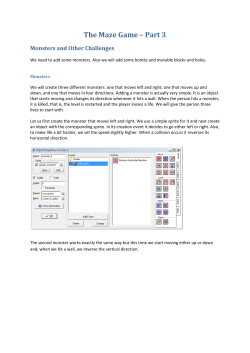 Creating the maze game (part 3) File