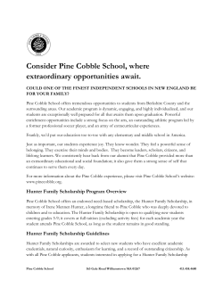 Consider Pine Cobble School, where extraordinary opportunities