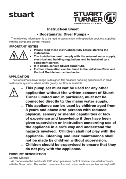 Boostamatic Diver Pumps