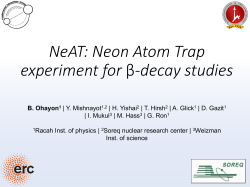NEAT: Neon Atom Trap experiment for &beta;-decay studies