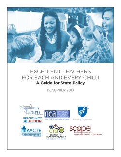 excellent teachers for each and every child