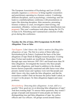 European Association of Psychology and Law (EAPL)