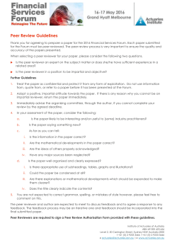 Australian Actuarial Journal