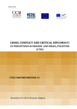 Meeting program - EU Global Perceptions