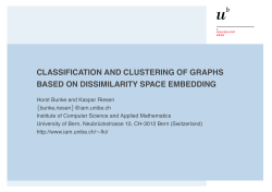 classification and clustering of graphs based on dissimilarity space
