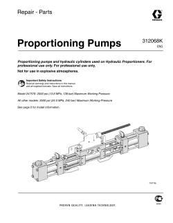 Proportioning Pump