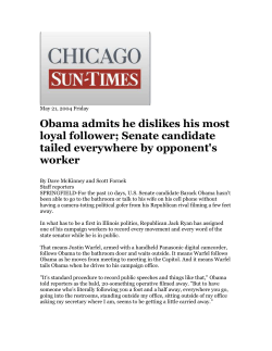 Obama admits he dislikes his most loyal follower