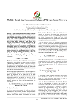 Mobility Based Key Management Scheme of Wireless
