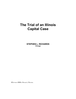 The Trial of an Illinois Capital Case