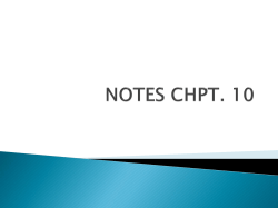 notes chpt. 10 - Firelands Local Schools