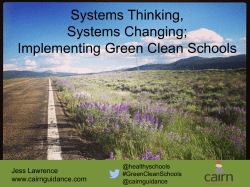 Systems Thinking Systems Change