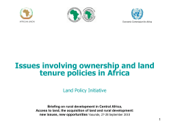 Presentation - Regional Policy Briefings