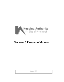 section 3 program manual