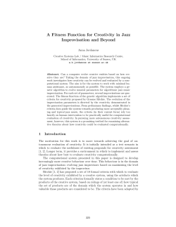 A Fitness Function for Creativity in Jazz Improvisation and Beyond