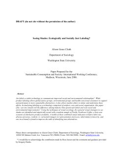 Paper - michael bell, environmental sociology, sustainable