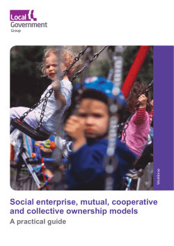 Social enterprise, mutual, cooperative and collective ownership