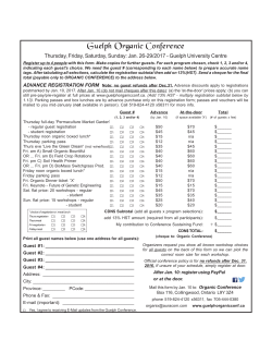 Guelph Organic Conference
