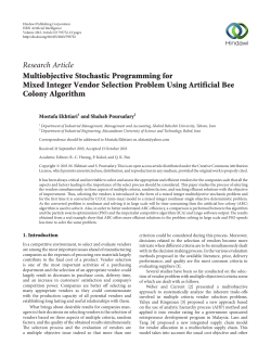 Multiobjective Stochastic Programming for Mixed Integer Vendor