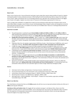 Sustainability News &ndash; 3 July 2015