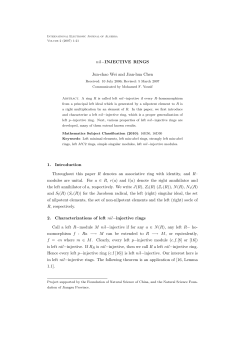 nil&minus;INJECTIVE RINGS Jun-chao Wei and Jian