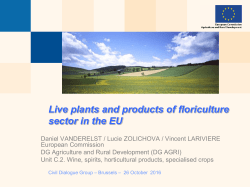 Flowers and ornamental plants - European Commission