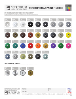 Color Chart - Spectrum Lighting
