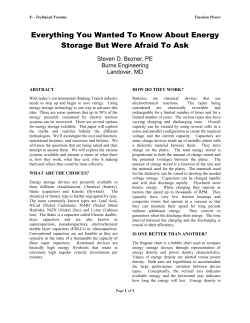 Everything You Wanted To Know About Energy Storage But Were