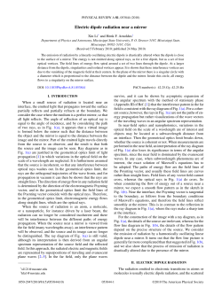 Electric dipole radiation near a mirror