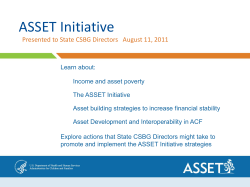 The ASSET Initiative