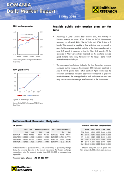 31 May 2016 Feasible public debt auction plan set