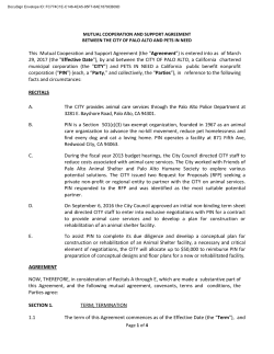 This Mutual Cooperation and Support Agreement (the " Agreement