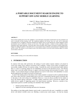 IADIS Conference Template - ePrints Soton