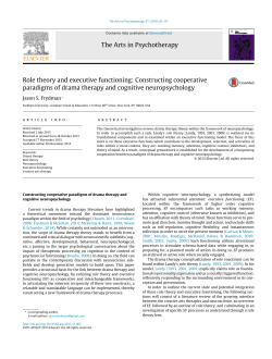 Psychotherapy Role theory and executive functioning