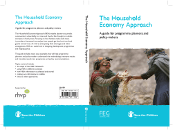 The Household Economy Approach