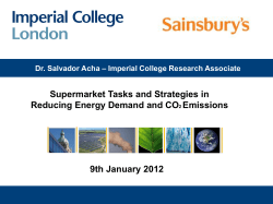 Presentation Supermarket Tasks and Strategies