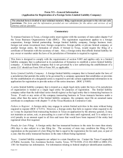 Form 313&mdash;General Information